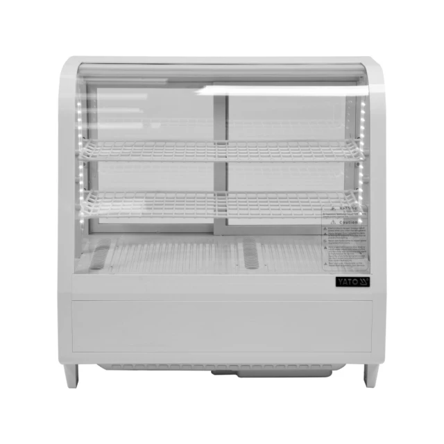 Холодильна вітрина Yato 100 л 68x45x67 см White (5906083003479)