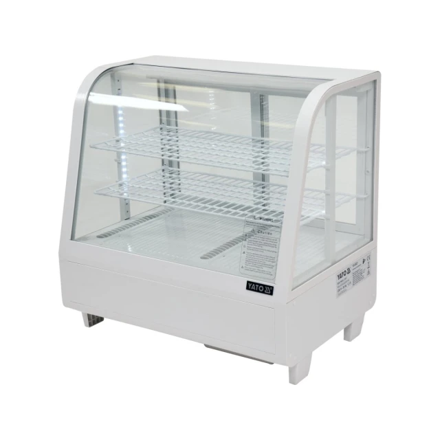 Холодильна вітрина Yato 100 л 68x45x67 см White (5906083003479)