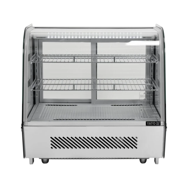 Холодильная витрина Yato 120 л 70,2x56,8x68,6 см Silver (5906083003493)