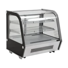 Холодильна вітрина Yato 120 л 70,2x56,8x68,6 см Silver (5906083003493)