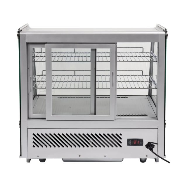 Холодильная витрина Yato 120 л 70,2x56,8x68,6 см Silver (5906083003493)