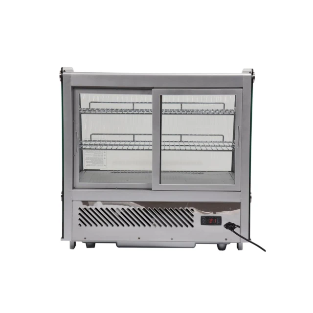 Холодильная витрина Yato 120 л 70,2x56,8x68,6 см Silver (5906083003493)