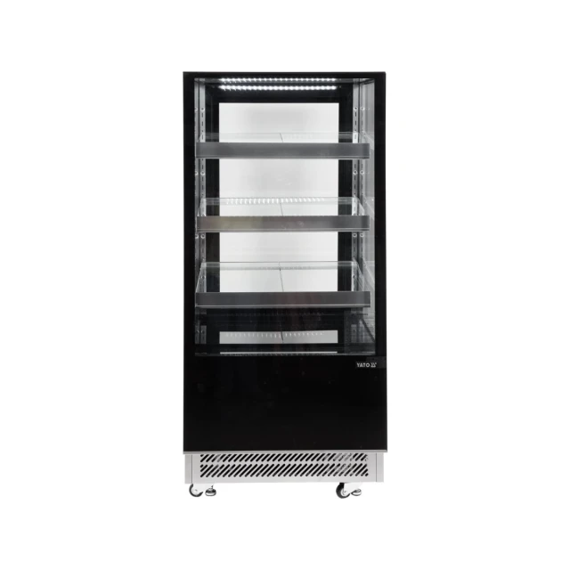 Холодильна вітрина Yato 350 л 65x80x144 см Black (5906083003509)