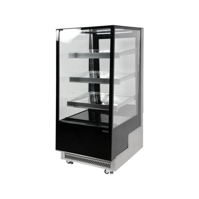 Холодильна вітрина Yato 350 л 65x80x144 см Black (5906083003509)