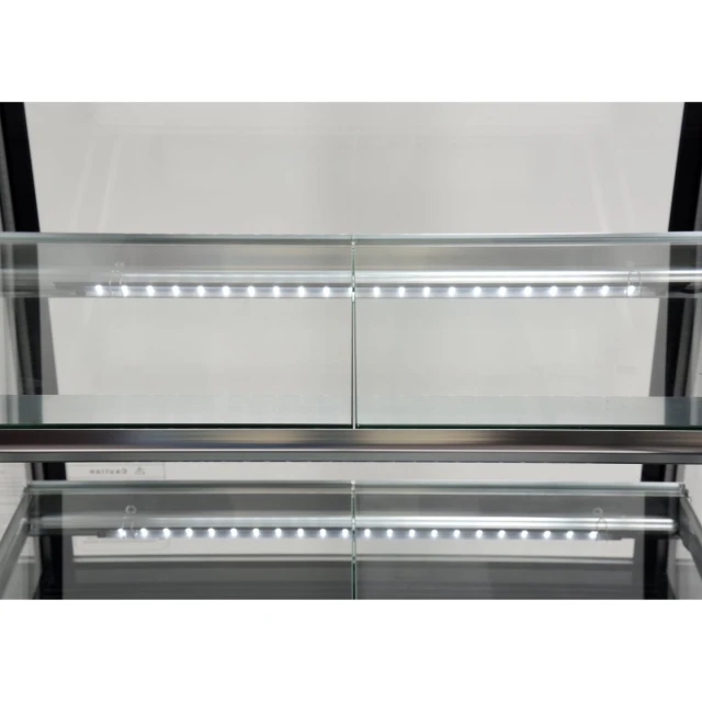 Холодильна вітрина Yato 350 л 65x80x144 см Black (5906083003509)