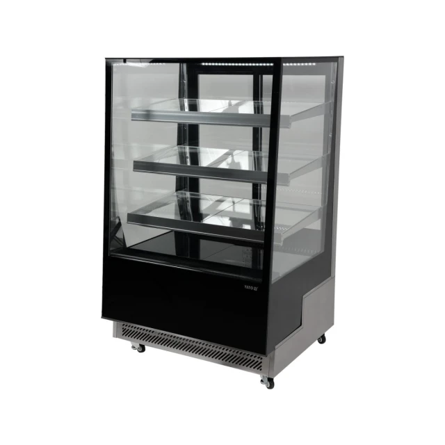 Холодильна вітрина Yato 500 л 90x80x144 см Black (5906083003516)