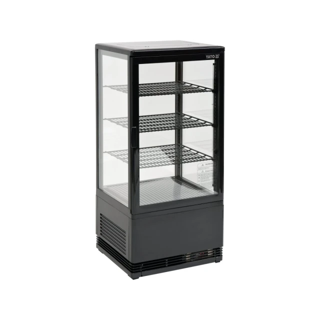 Вітрина холодильна Yato 78 л 42x38x96 см Black (5906083003530)