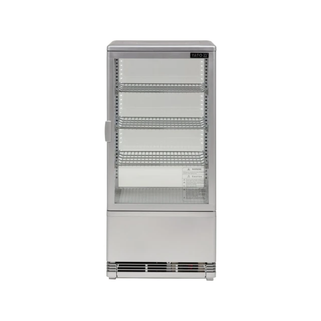 Витрина холодильная Yato 78 л 42x38x96 см Silver (5906083003547)