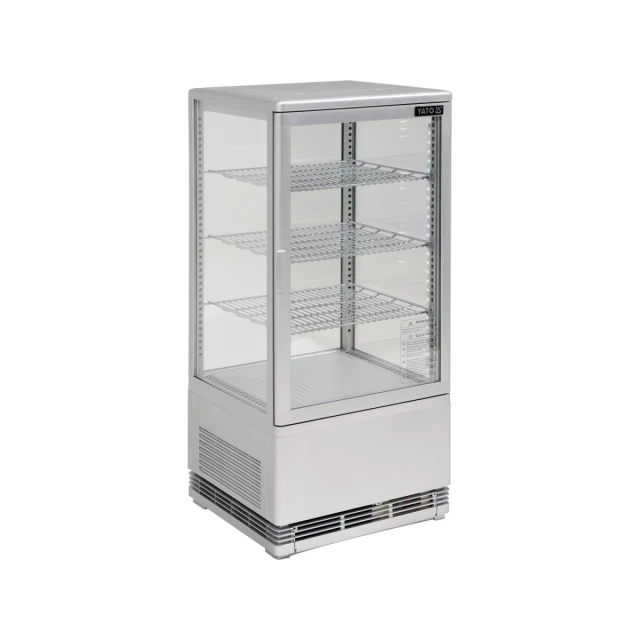 Витрина холодильная Yato 78 л 42x38x96 см Silver (5906083003547)