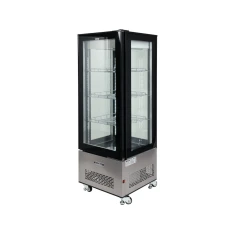 Холодильная витрина Yato 400 л 65x65x190 см Black (5906083003578)