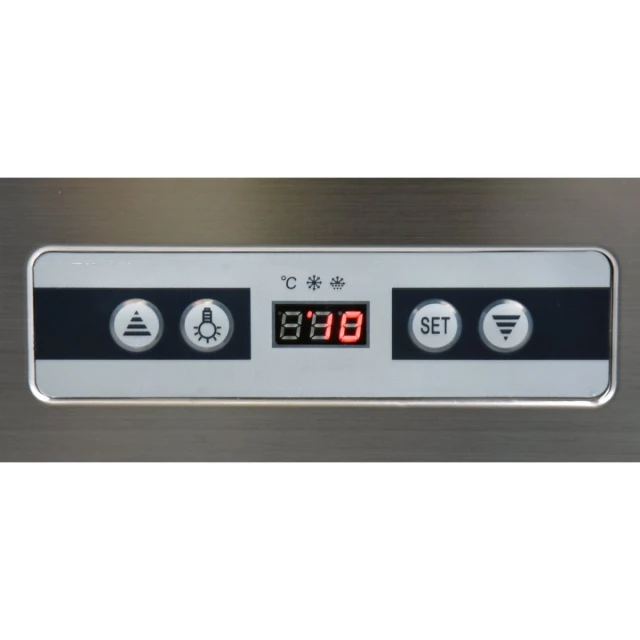 Холодильна вітрина Yato 400 л 65x65x190 см Black (5906083003578)