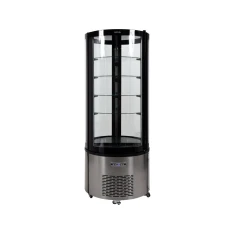 Холодильная витрина Yato 360 л 68x68x175 см Black (5906083003608)