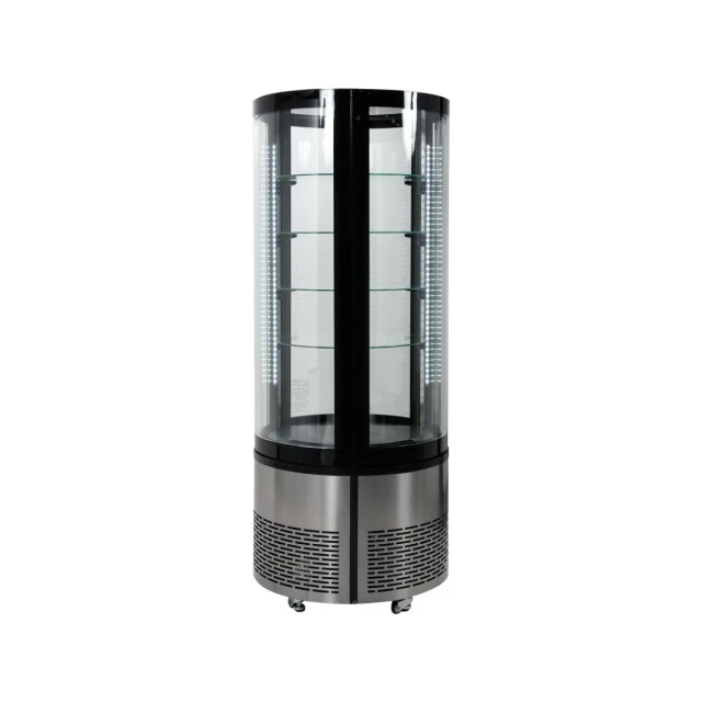 Холодильна вітрина Yato 360 л 68x68x175 см Black (5906083003608)