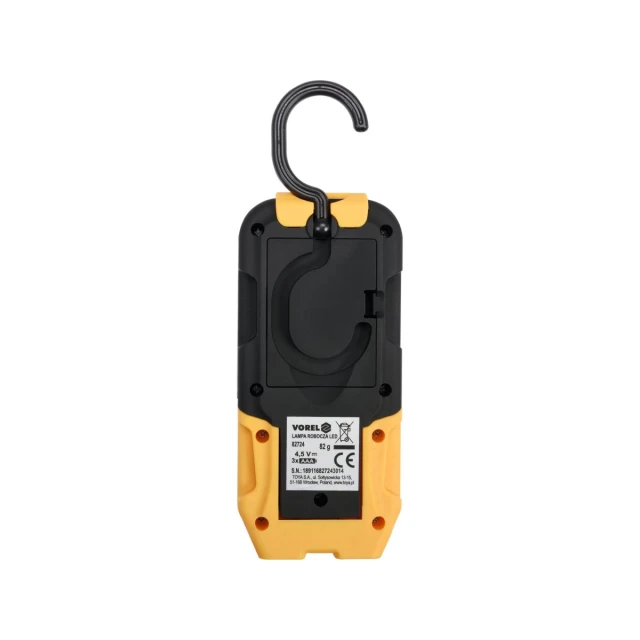 Ліхтар ручний обертовий Vorel COB LED (5906083003820)
