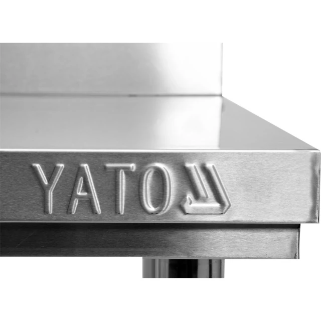 Стол пристенный складной с полкой Yato 1500x600xH850+100 мм (5906083005121)