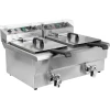 Фритюрница электрическая с краном Yato 2х12 л (5906083008115)