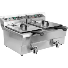 Фритюрниця електрична з краном Yato 2х12 л (5906083008115)