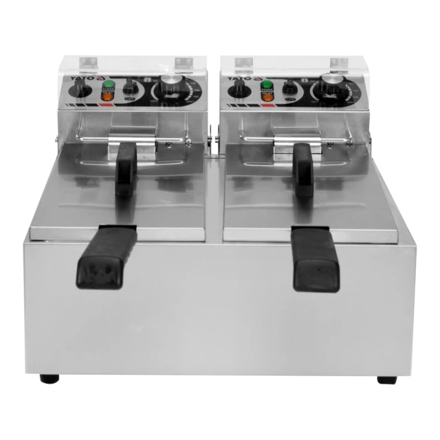 Фритюрниця Yato 2-камерна 2x3,5 л (5906083009624)