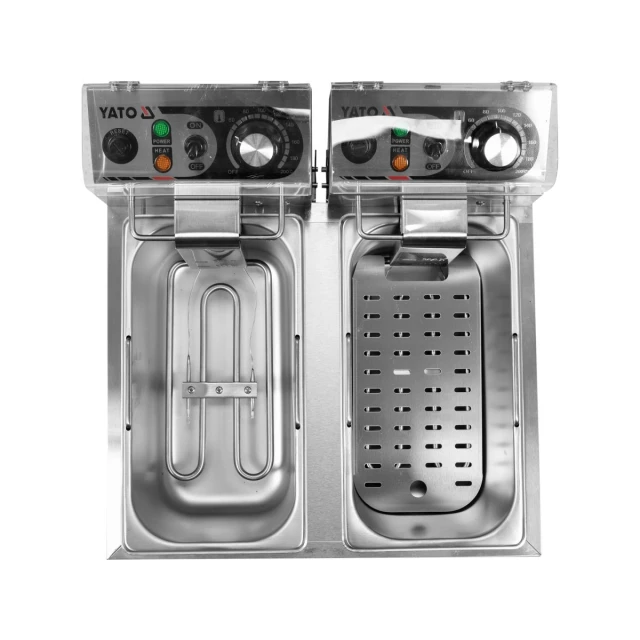 Фритюрниця Yato 2-камерна 2x3,5 л (5906083009624)
