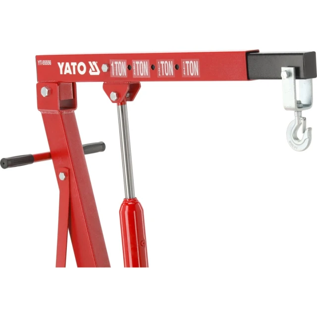 Кран гідравлічний підкатний Yato 1000 кг 25-2100 мм (5906083009815)