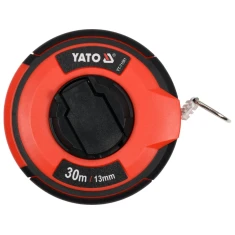 Рулетка Yato 30 м x 13 мм сталева з нейлоновим покриттям II клас точності (5906083012853)