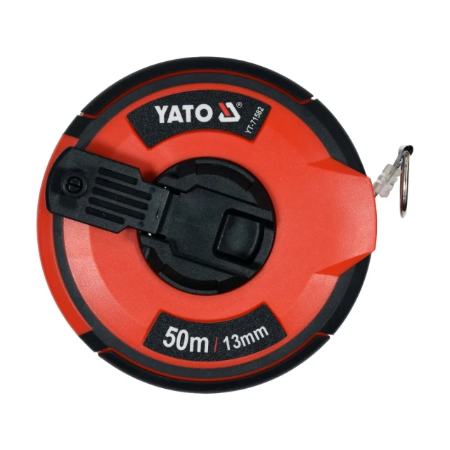 Рулетка Yato 50 м x 13 мм сталева з нейлоновим покриттям II клас точності (5906083012860)