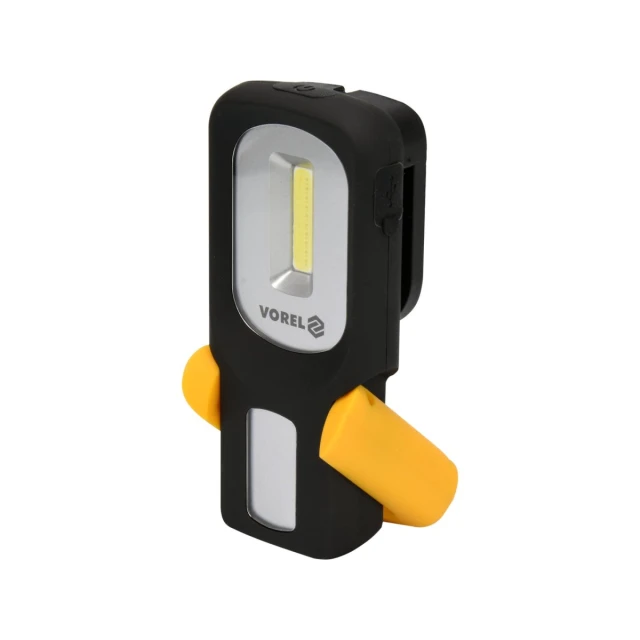 Ліхтар ручний обертовий Vorel COB LED 3W акумуляторний (5906083013423)