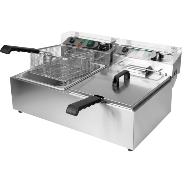 Фритюрниця подвійна Yato 2x6 л 2x3 кВт (5906083024207)