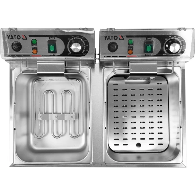 Фритюрниця подвійна Yato 2x6 л 2x3 кВт (5906083024207)