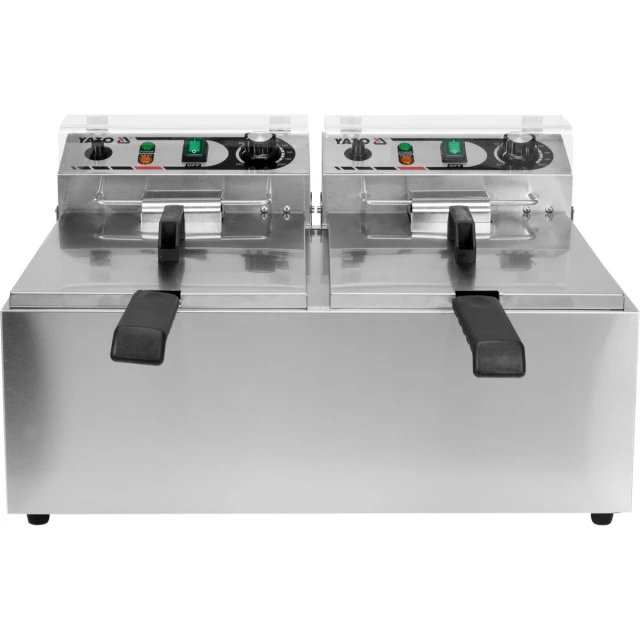 Фритюрниця подвійна Yato 2x8 л 2x3,3 кВт (5906083024221)