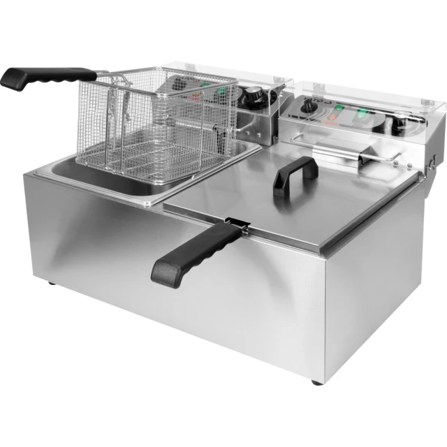 Фритюрниця подвійна Yato 2x8 л 2x3,3 кВт (5906083024221)