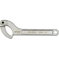 Ключ крючковый с носиком шарнирный Yato 80-120 мм (5906083025518)