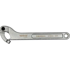Ключ крючковый с круглым штифтом шарнирный Yato 35-50 мм (5906083025549)