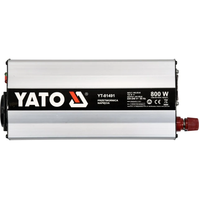 Перетворювач напруги Yato 12/230 В 800 Вт (5906083028885)