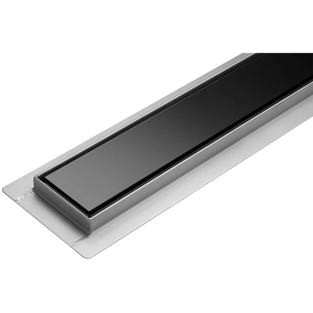 Трап лінійний FALA Black Glass 90 см Wet&Dry (5906083031182)