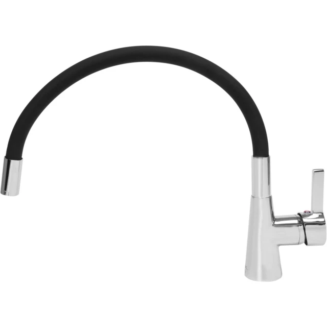 Змішувач для мойки FALA Flexible з гнучким виливом Black (5906083031373)