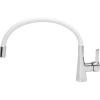 Змішувач для мойки FALA Flexible з гнучким виливом White (5906083031380)