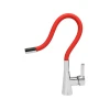 Змішувач для мойки FALA Flexible з гнучким виливом Red (5906083031397)