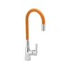 Змішувач для мийки FALA Flexible з гнучким виливом Orange (5906083031403)