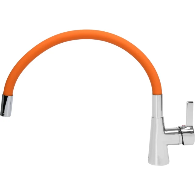 Змішувач для мийки FALA Flexible з гнучким виливом Orange (5906083031403)