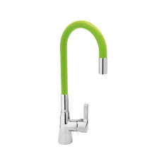 Змішувач для мийки FALA Flexible з гнучким виливом Green (5906083031410)