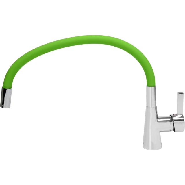 Змішувач для мийки FALA Flexible з гнучким виливом Green (5906083031410)