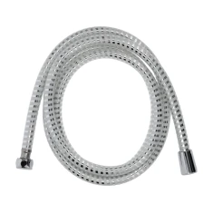 Душевой шланг FALA 2,0 м PVC гладкий хром-White Antytwist (5906083032561)