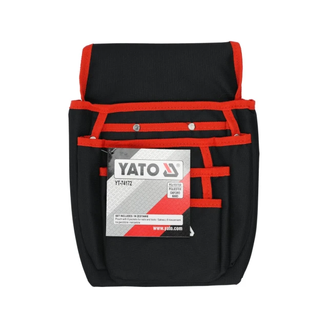 Сумка для інструментів Yato з 8 кишенями для цвяхів та інструментів (5906083032677)