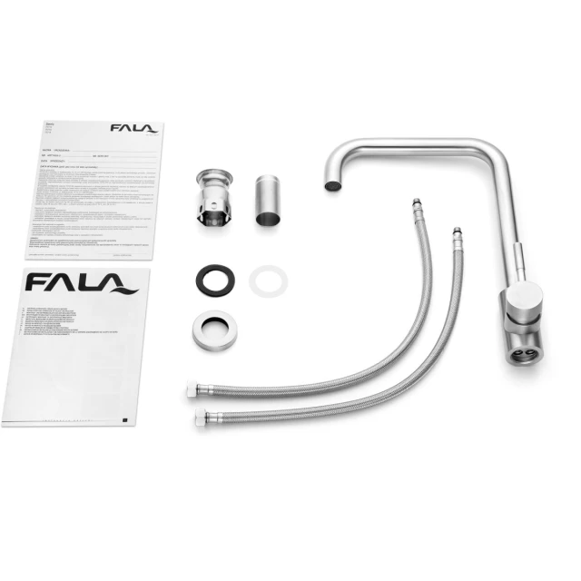 Змішувач для мойки FALA Steely 2 (5906083033070)