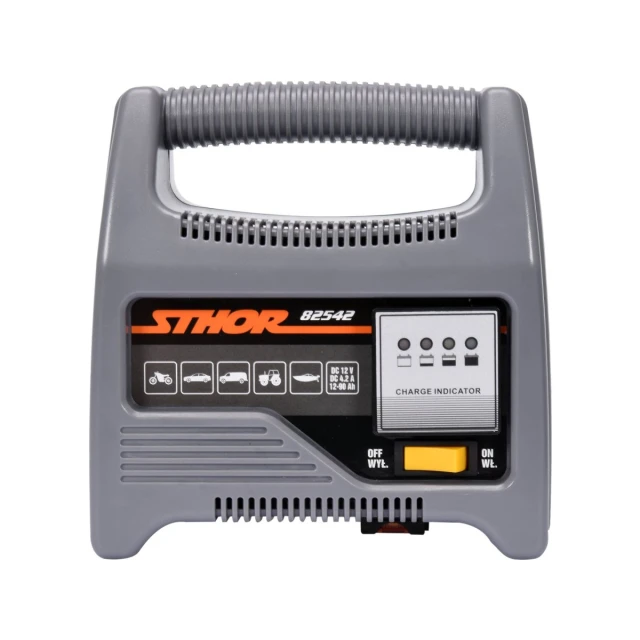 Зарядний пристрій Sthor 12V 6A 90Ah (5906083037795)