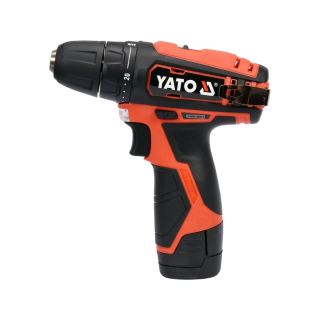 Шуруповерт Yato 12 В набор с битами в чемодане аккумулятор 2 Ah (5906083042508)