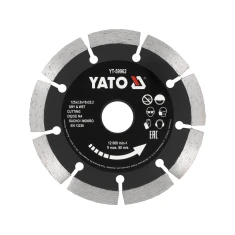 Диск алмазний Yato 125 мм сегментний з високим сегментом (5906083044502)