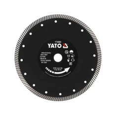 Диск алмазний Yato Turbo 230 мм для різання та шліфування твердого греса й кераміки без пошкоджень (5906083044571)
