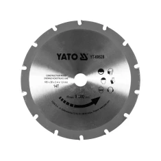 Диск пильний твердосплавний для різання деревини з цвяхами Yato 185/14T 20 мм (5906083044618)